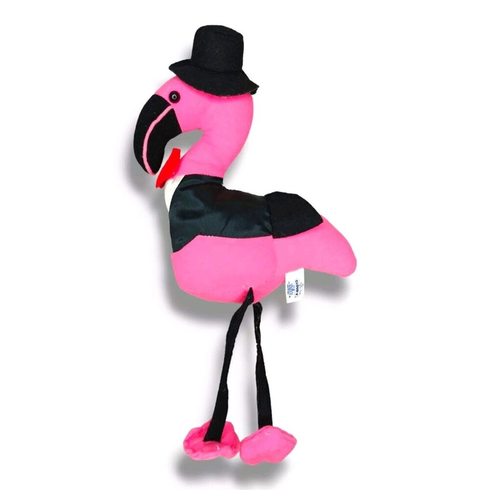 Vintage Cloud 9 Dapper Flamingo in Top Hat and Tuxedo
